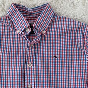 Boys Vineyard Vines button down whale shirt